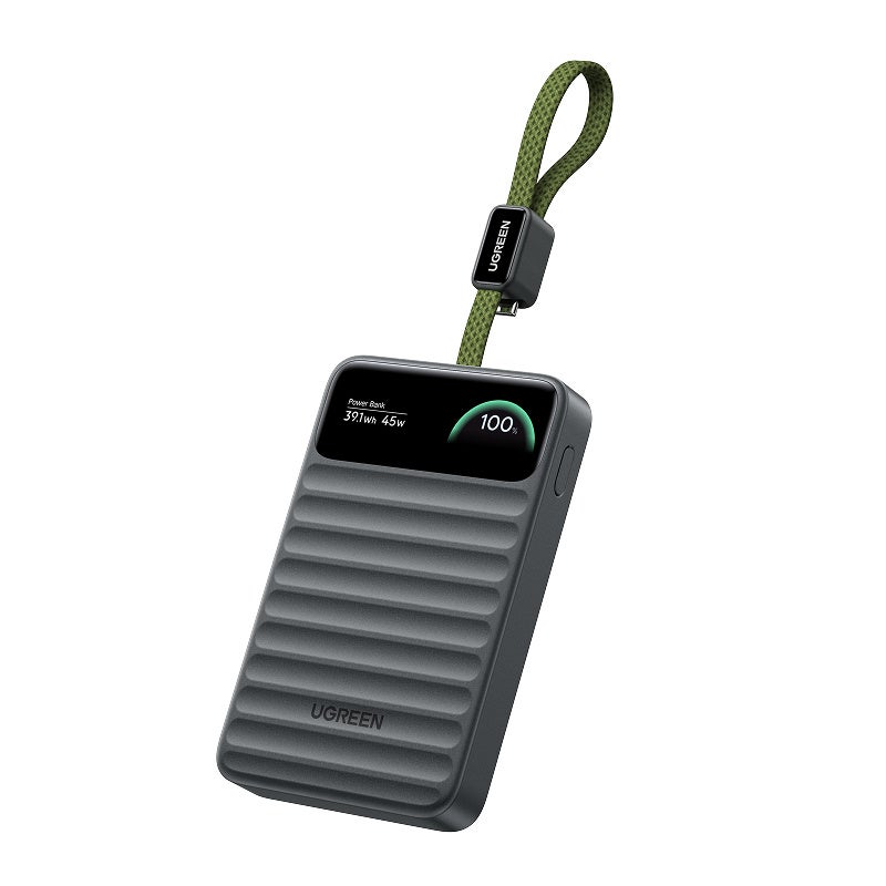 ディスプレイ付きのUGREEN Nexode Wavy 10000mAhモバイルバッテリー