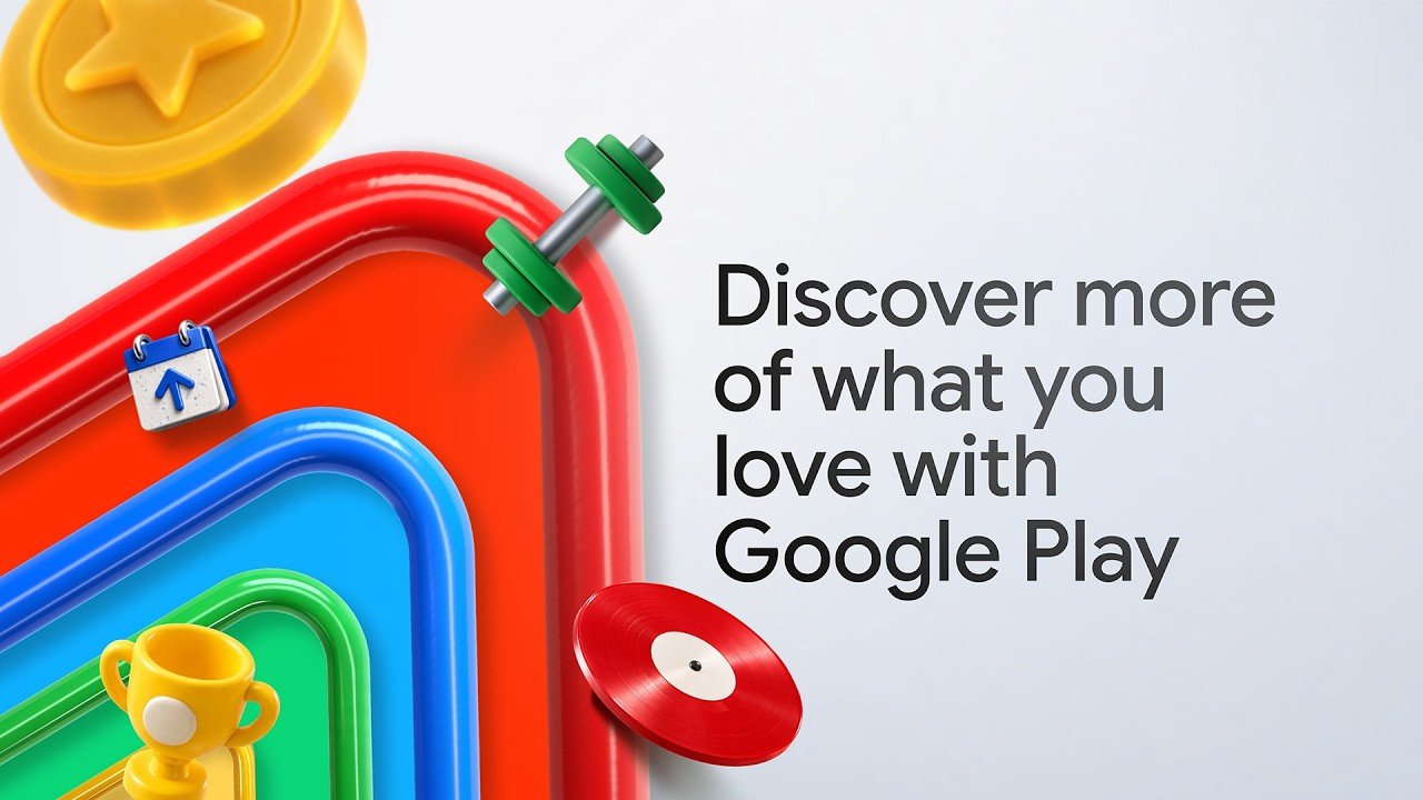 Discover more of what you love with Google Play と書かれたGoogle Playの新機能のイメージ